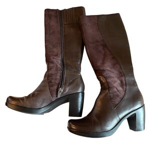 Dansko Elegant Brown Suede Leather Knee-High Boots